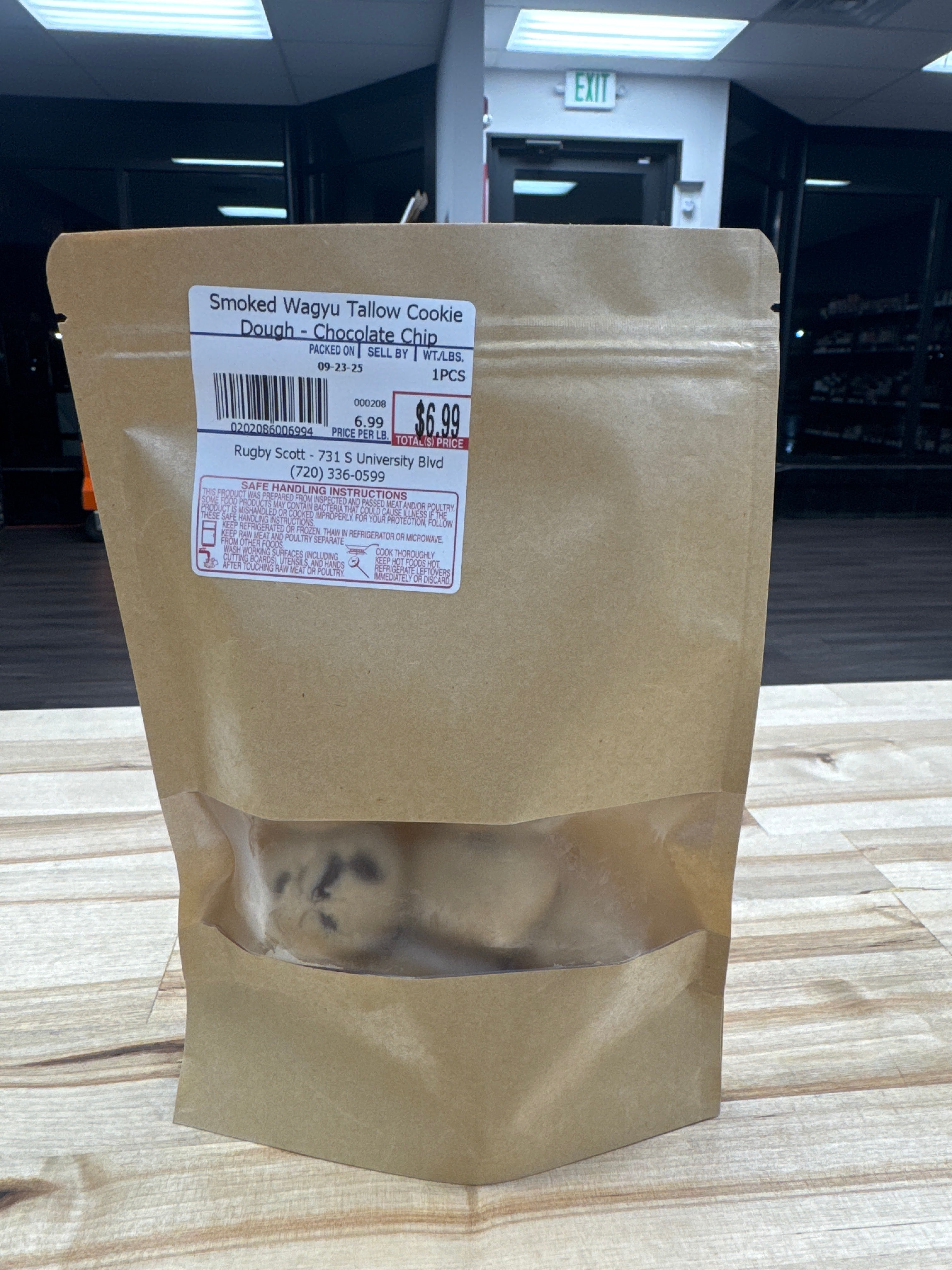 Smoked Wagyu Tallow Chocolate Chip Cookie 6 pack